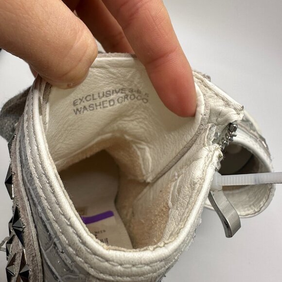 Vintage Havana Remiee Star Studded Washed Croc Sneakers - Size 6.5 - Picture 9 of 9